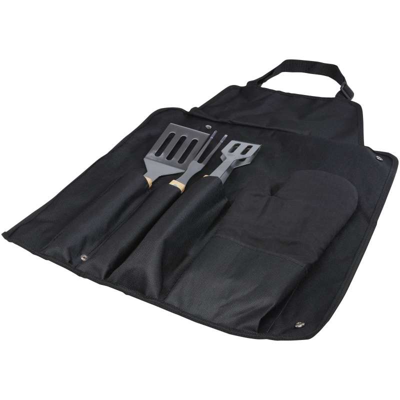 5-Piece Bamboo BBQ Grill Set - Barbecue accessory at wholesale prices