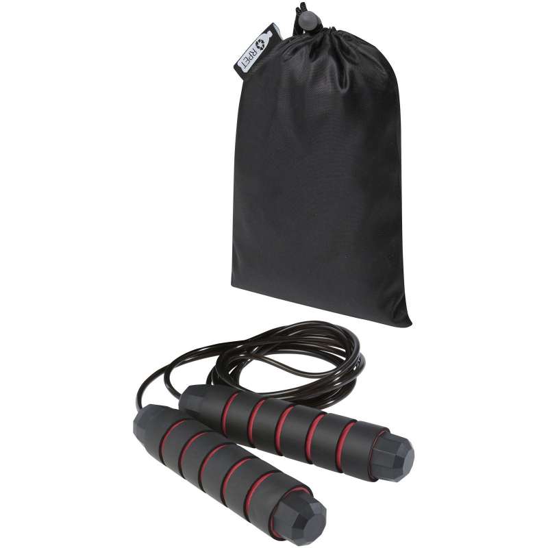 Corde à sauter Austin souple dans une pochette en PET recyclé - Corde à sauter à prix de gros