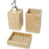 Conjunto 3 piezas baño bambú moderno - Producto de madera a precios de mayorista