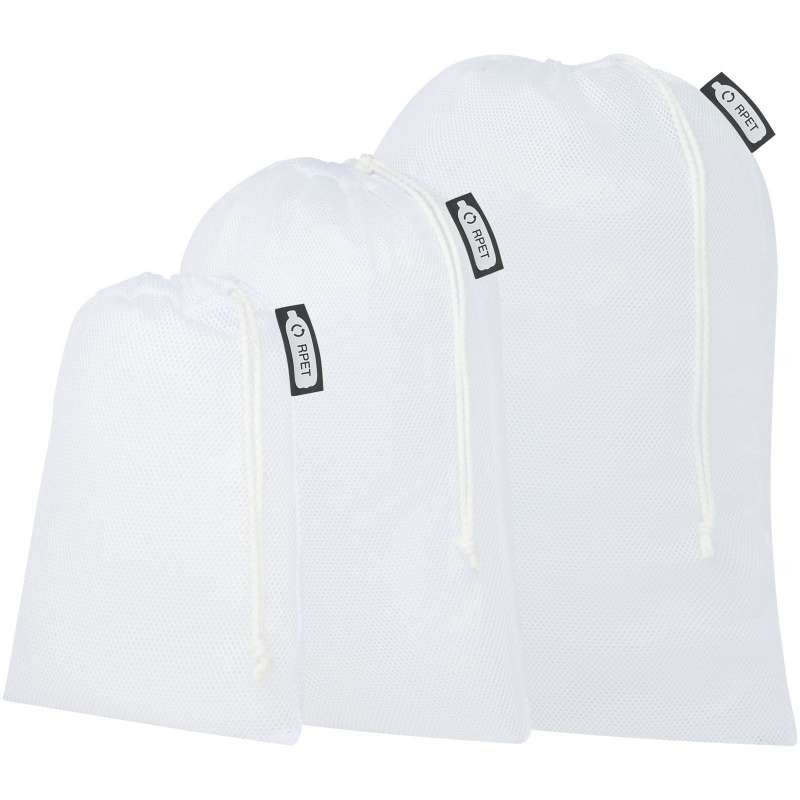 Conjunto de 3 sacos de legumes PET reciclado - Objeto para sublimação a preço grossista
