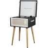 Vintage Vinyl Plattenspieler mit Holzfüßen 46x44,5 cm - Plattenspieler zu Großhandelspreisen