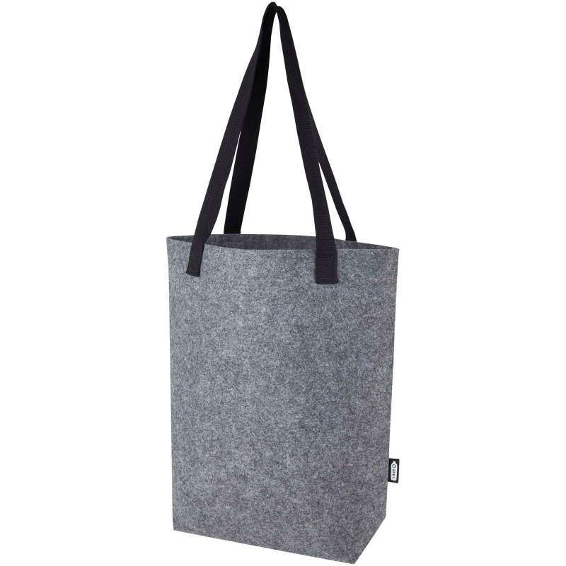 Saco de compras 40x38 cm em feltro reciclado a preço grossista - Acessório reciclável a preço grossista