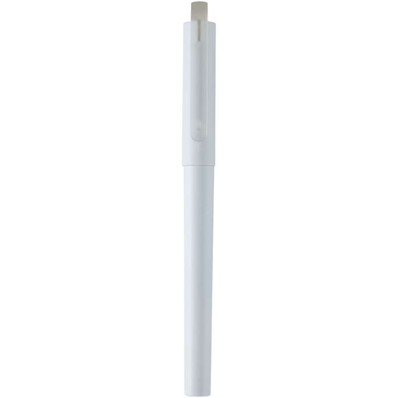 Recycled PET gelbläckpenna 14,3 cm - Återvinningsbar tillbehör till grossistpris