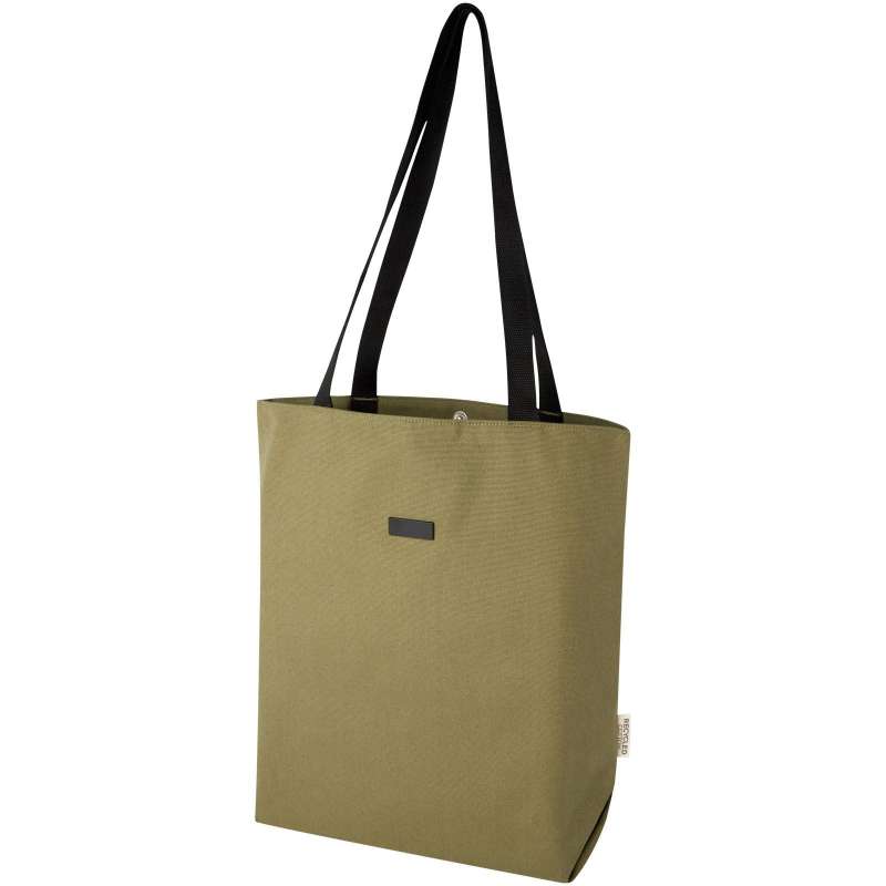 14 L shopping bag in GRS recycled canvas at wholesale prices - Recyclable accessory at wholesale prices