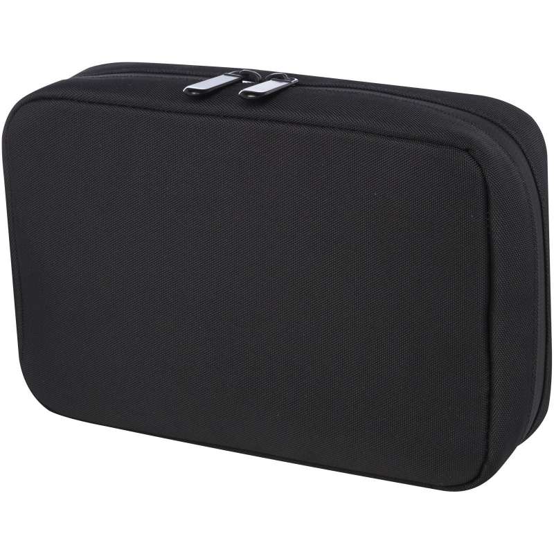 14x21 cm Recycled Tech Organizer Pouch - Recyclable accessory at wholesale prices