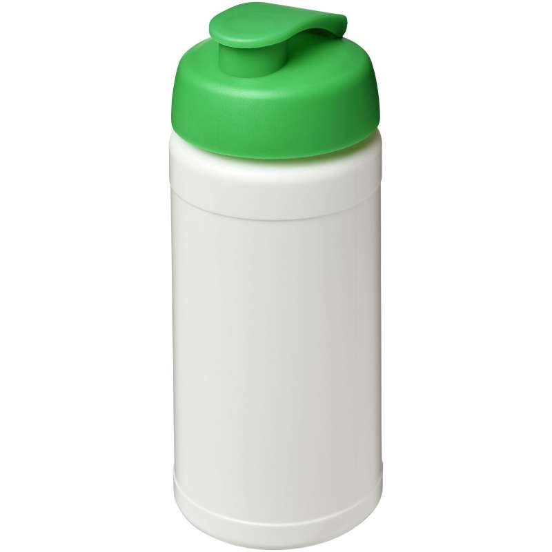 Baseline 500 ml recycled sports bottle with flip-top lid - Recyclable accessory at wholesale prices