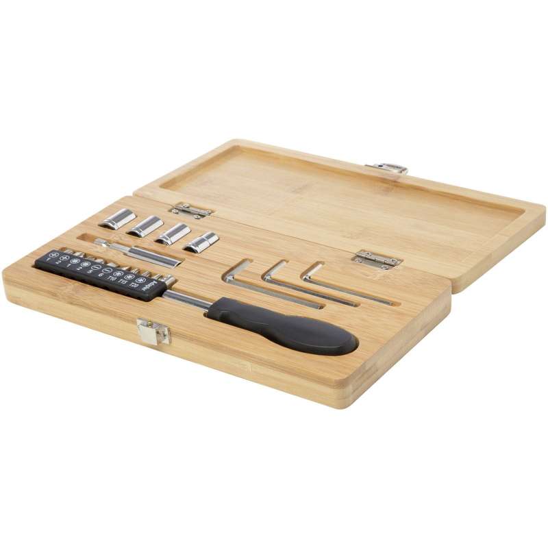19-Piece Eco-Friendly Bamboo Tool Set - socket wrench at wholesale prices
