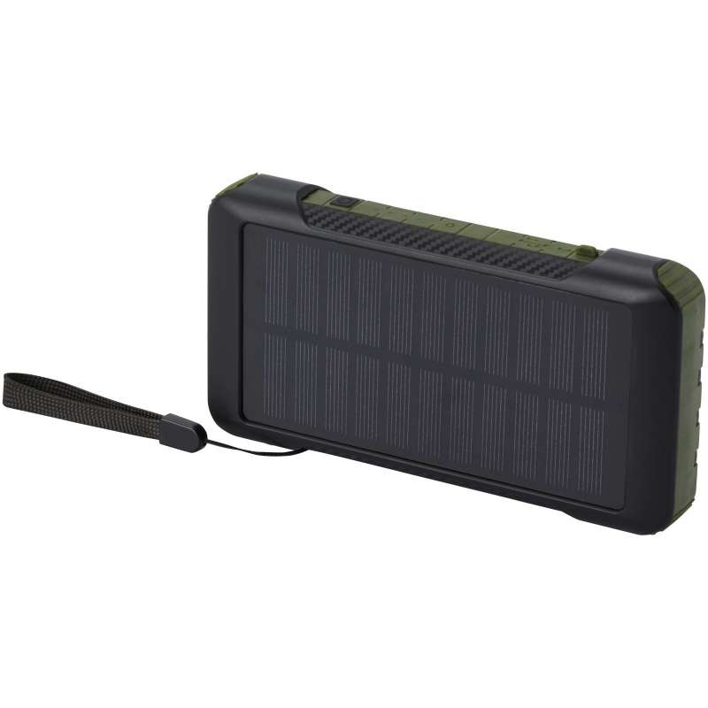 Solar-Dynamo-Powerbank 10.000 mAh, 15,9 cm zu Großhandelspreisen - Recycelbares Zubehör zu Großhandelspreisen