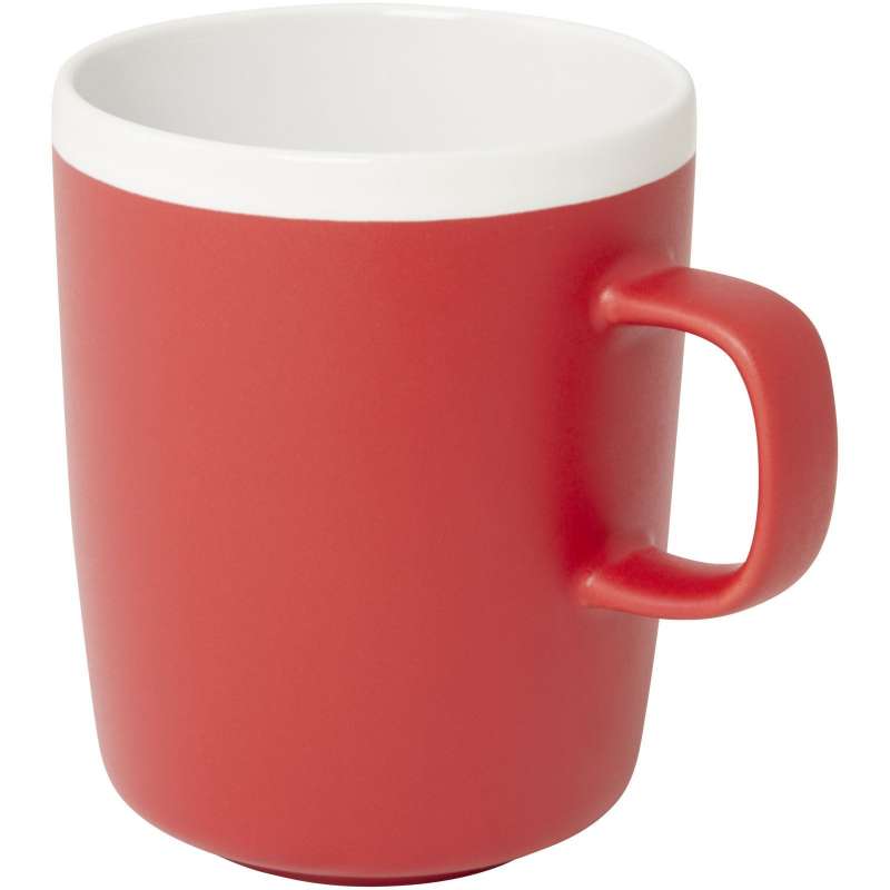 Taza cerámica 350 ml mate blanca - Taza a precios de mayorista