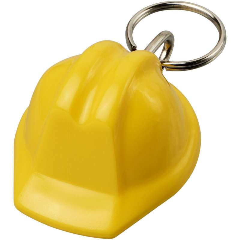 Recycled Kolt key ring in the shape of a hard hat - Recyclable accessory at wholesale prices