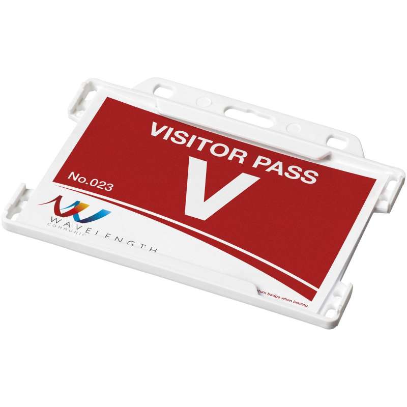 Recycled Plastic Landscape Business Card Holder 9x6.5cm at wholesale prices - Recyclable accessory at wholesale prices