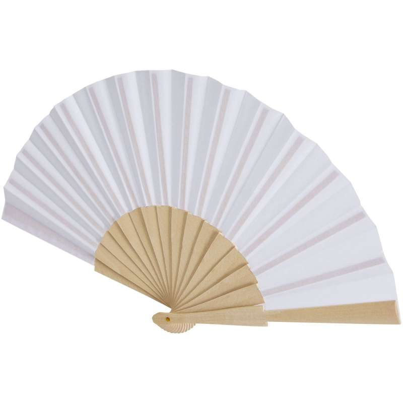 Fläkt i trä och polyester 23 cm - Fläkt till grossistpris