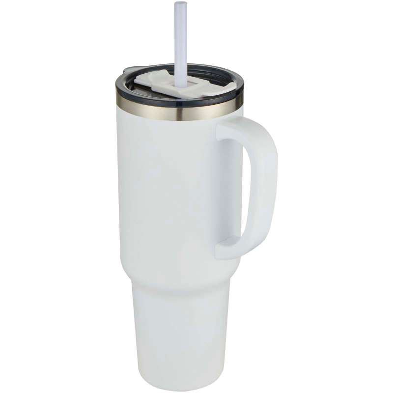 1200ml Double-Wall Insulated Tumbler Mug - Glass with straw at wholesale prices
