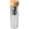 Bouteille à infusion Bailey en verre borosilicate de 400 ml avec couvercle en bambou - Infuseur à thé à prix de gros Bouteille à infusion Bailey en verre borosilicate de 400 ml avec couvercle en bambou - Infuseur à thé à prix de gros