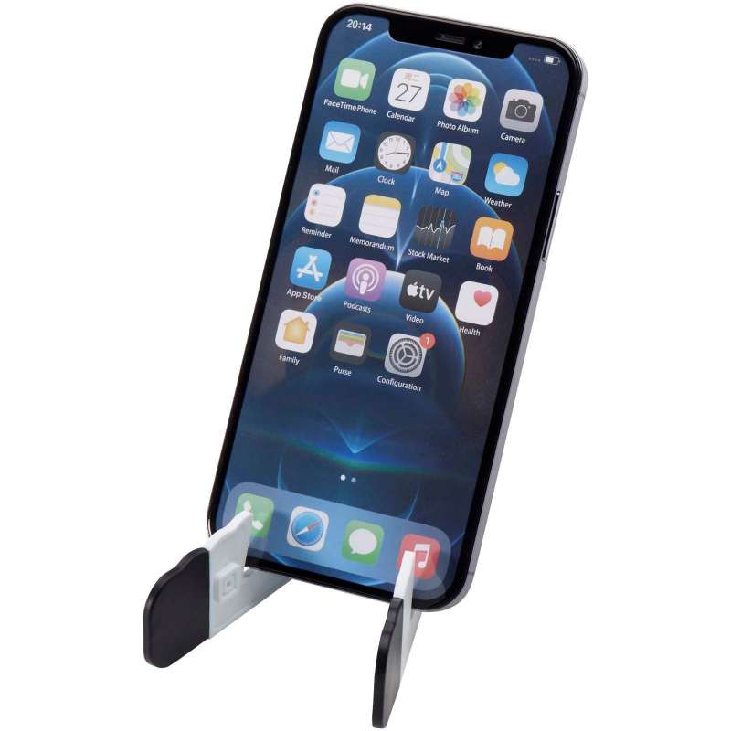 Suporte dobrável para tablet e telefone em plástico reciclado - suporte de tabletas a preço grossista