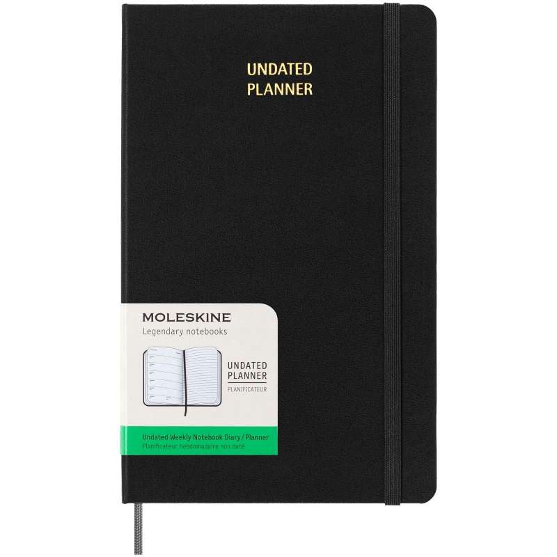 Agenda L hebdomadaire non daté Moleskine à couverture rigide - Agenda à prix de gros