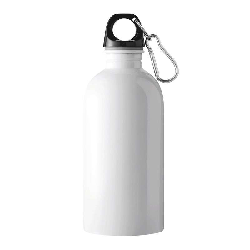 400 ml wiederverwertbare Edelstahlflasche mit Karabiner - Metallkanister zu Großhandelspreisen