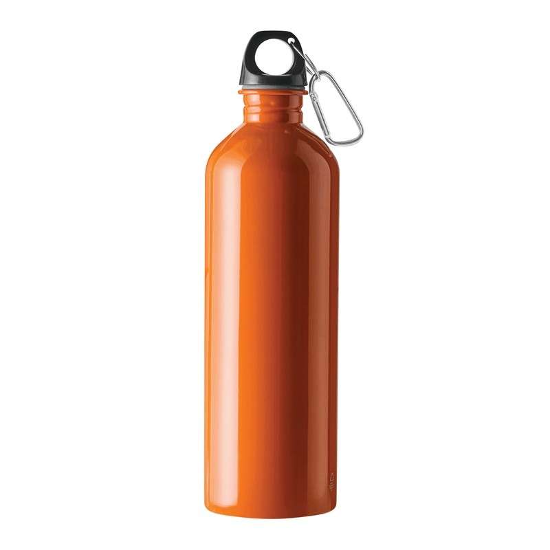 Schwarze 750 ml wiederverwertbare Edelstahlflasche zu Großhandelspreisen - Metallkanister zu Großhandelspreisen