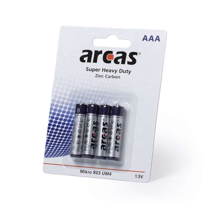 Blister 4 Piles 1,5V - AAA/ R03 - Pile à prix grossiste