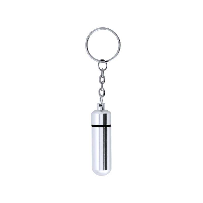 Discreet Aluminum Pillbox Keychain - Pill organizer at wholesale prices