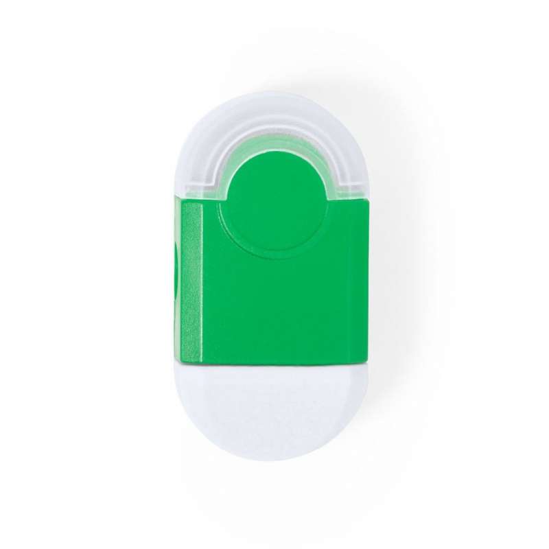 Vibrant Eraser and Sharpener Set with Lid - Pencil sharpener at wholesale prices