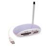Curved Dual-Tone Card Reader with Translucent Cover - Memory card reader at wholesale prices