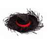 White Fringed Straw Hat 58cm No Ribbon - Hat at wholesale prices