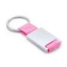 Colorful Polyester Ribbon Keychain with Metal Body - Keychains at wholesale prices