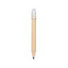 Natural Wood Mini Round Crayon with Eraser - Pencil at wholesale prices