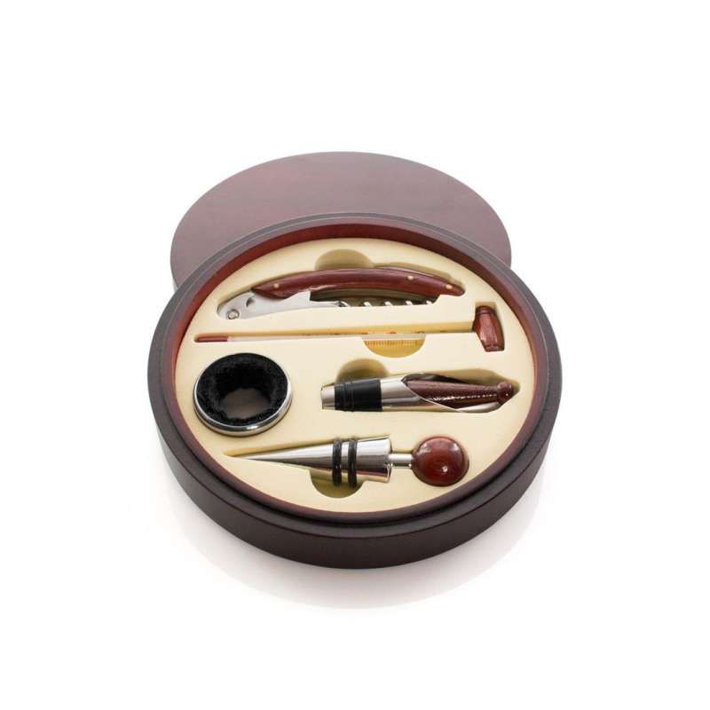 Elegant Round Wine Gift Set with Accessories - Wine thermometer at wholesale prices