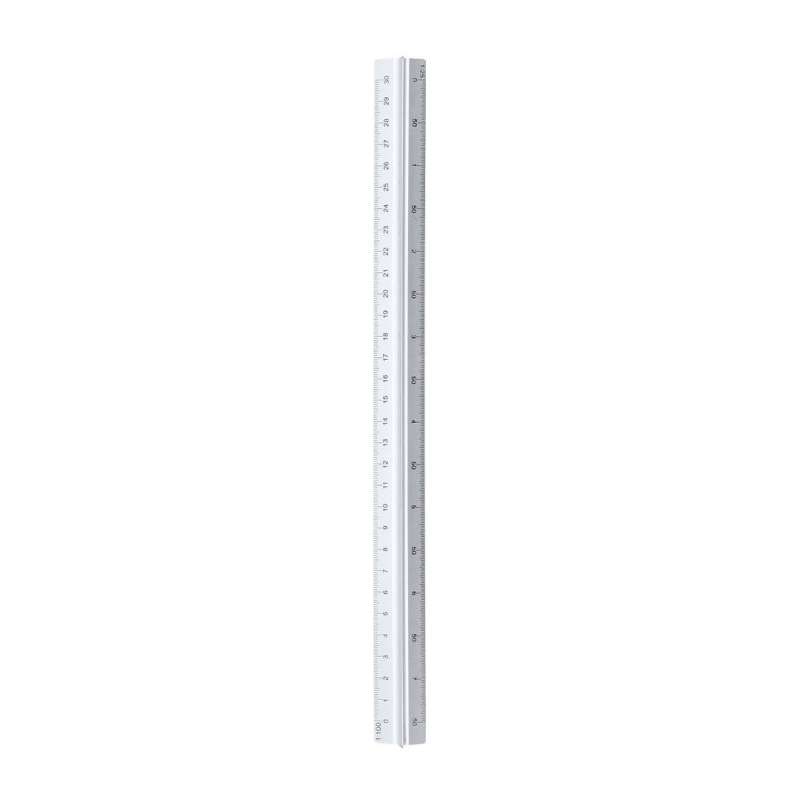 30 cm Triangular Aluminum Ruler with Marking Face - Rule at wholesale prices