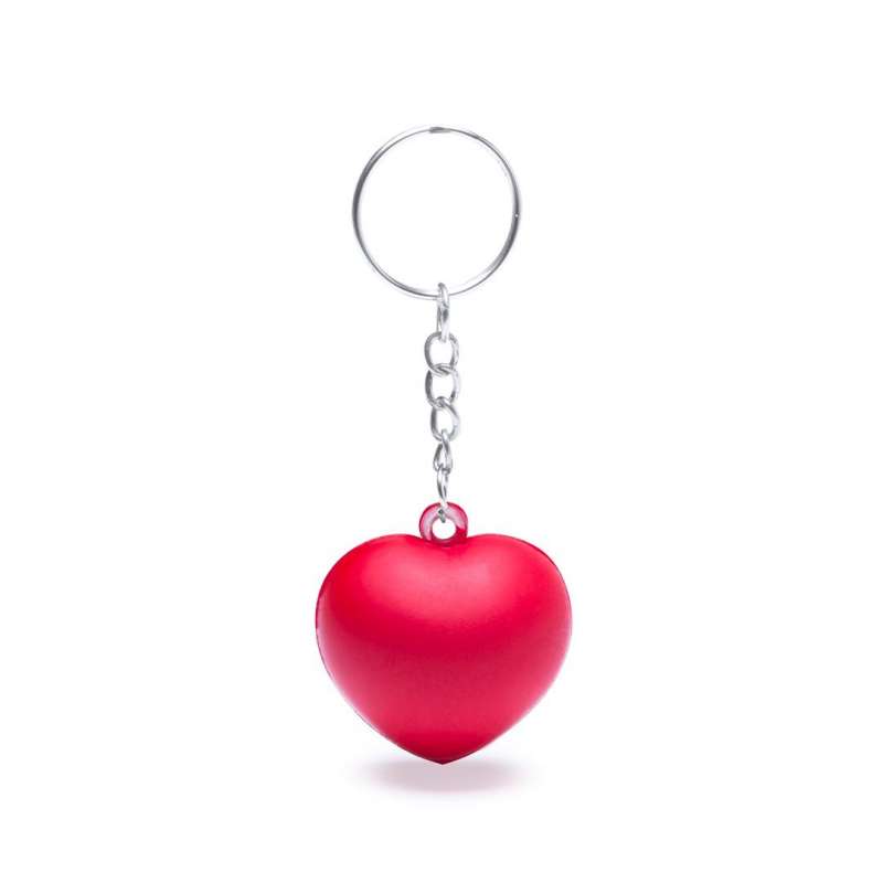 Soft PU Heart Stress Relief Keychain - Foam stress relief at wholesale prices