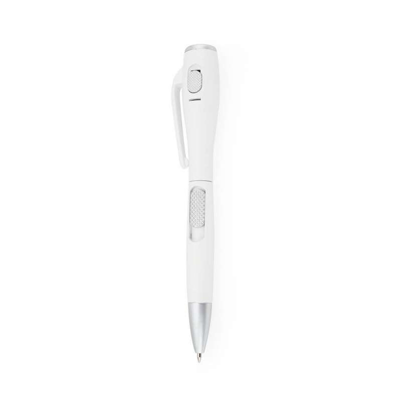 LED Pen Light - Minimalist Gray and White - 2-in-1 Pen at wholesale prices