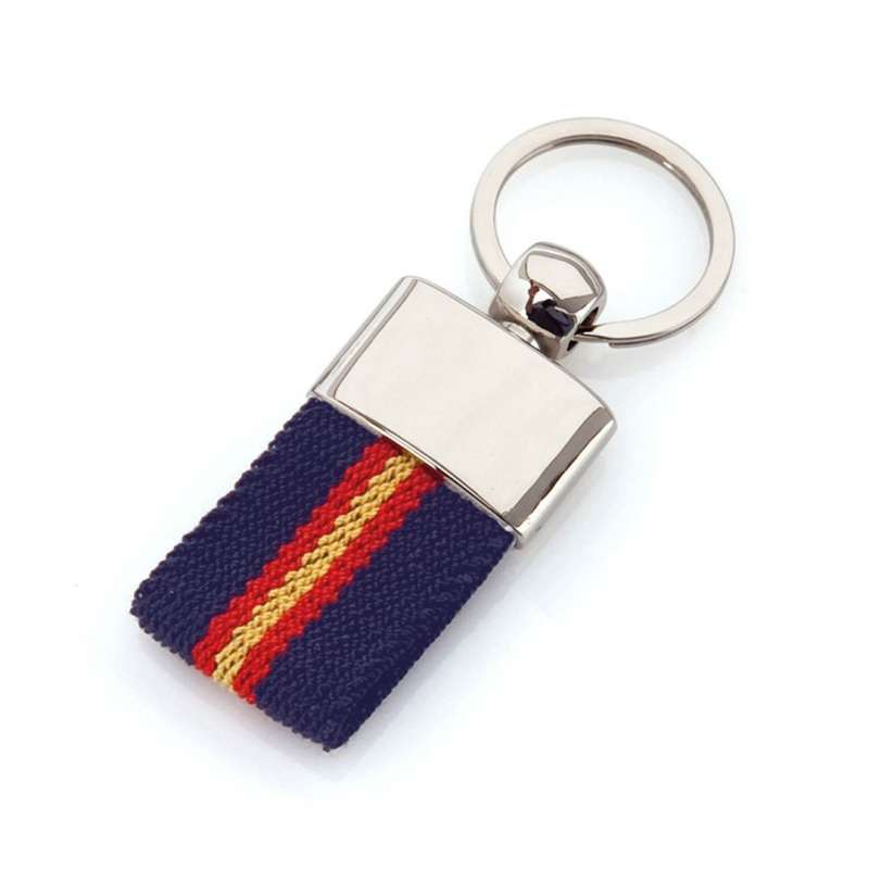 Polyester Keychain with Spanish Flag Design - Keychains at wholesale prices