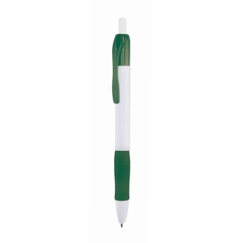 White Classic Push-Button Pen with Blue Ink - Ballpoint pen at wholesale prices