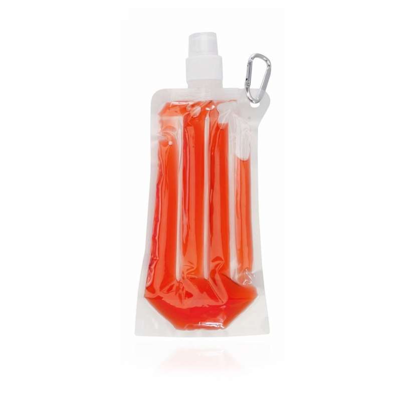 400ml Transparent Cooler Bottle with Carabiner - Bottle at wholesale prices