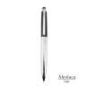 Metallic Silver and Black Ballpoint Stylus - 2-in-1 Pen at wholesale prices