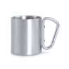 Caneca Inox 220 ml com Pegador Carabina - Chávena a preço grossista Caneca Inox 220 ml com Pegador Carabina - Chávena a preço grossista