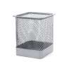 Bright Metallic Mesh Pencil Holder, Silver - Pencil holder at wholesale prices