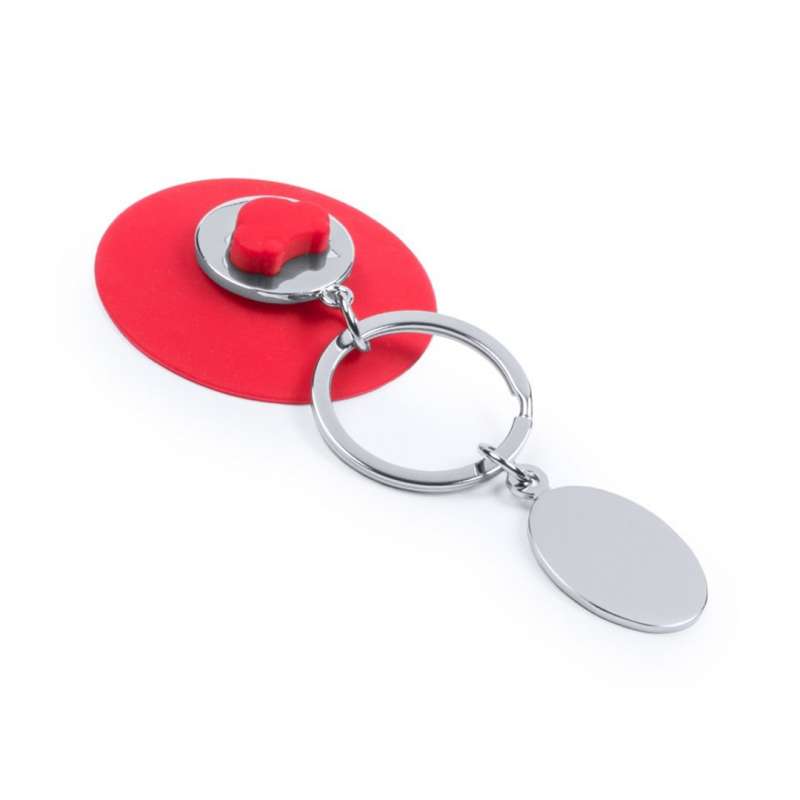 Vibrant Metal Keychain with Removable Suction Cup at wholesale prices - Keychains at wholesale prices