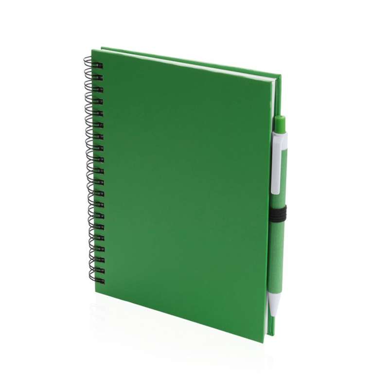 Bloc-notes 18 x 15 cm non ligné et stylo bille à prix grossiste - Bloc-notes à prix de gros