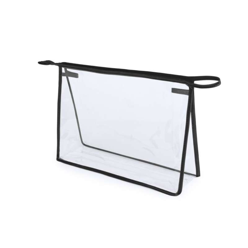 Transparent PVC Utility Bag with Zipper Closure - Beauty accessory at wholesale prices