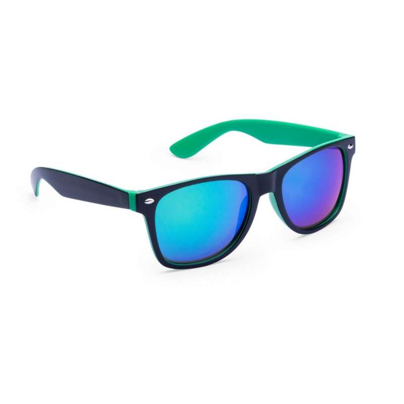 Classic UV400 Mirrored Sunglasses with Colorful Frames - Leisure item at wholesale prices
