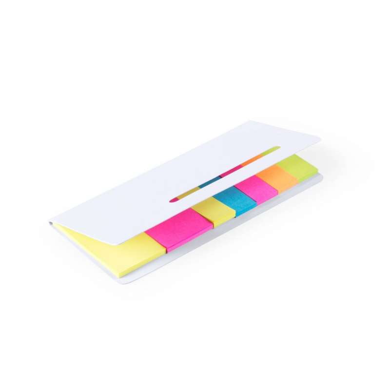 Soft Touch White Sticky Note Pad Set at wholesale prices - Notepad at wholesale prices
