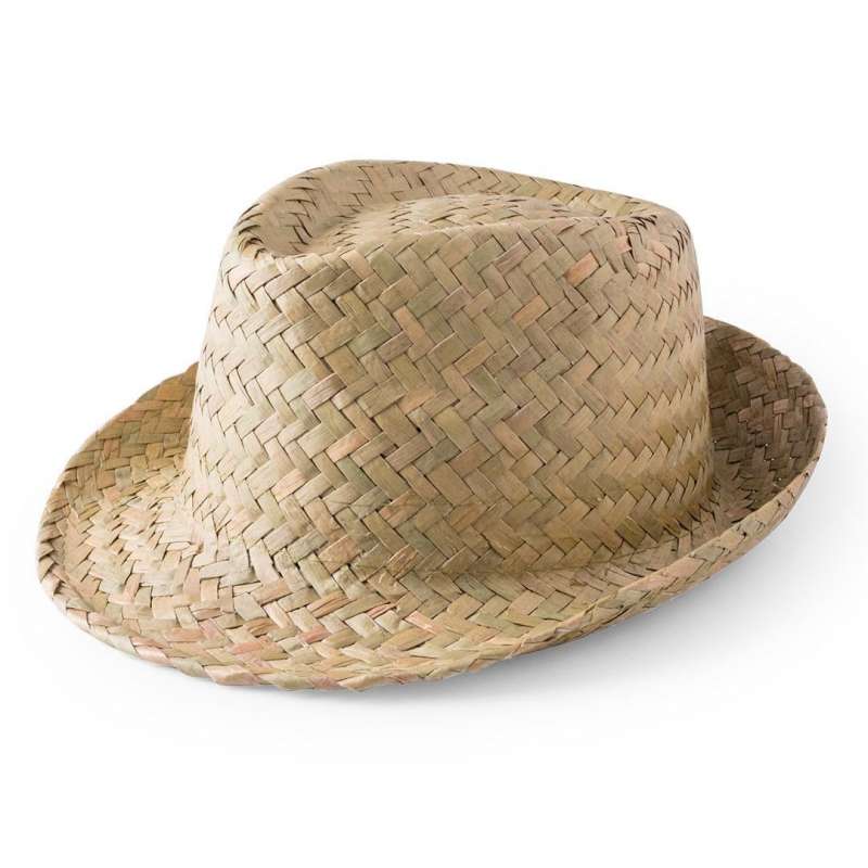 Natural Green Braided Straw Hat - Hat at wholesale prices