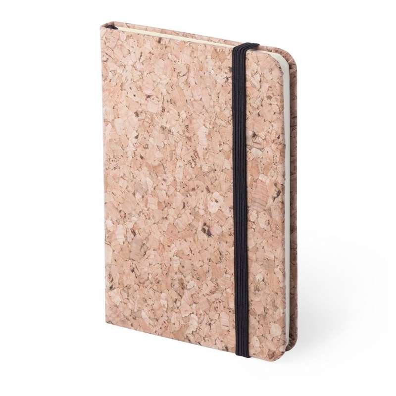 Natural Cork A6 Notebook with Elastic Closure - Notepad at wholesale prices