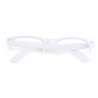 Classic White Eyeglass Frame with Glossy Finish - Leisure item at wholesale prices