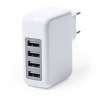 White 4-Port USB Wall Charger 3100 mA - Phone Accessories at wholesale prices