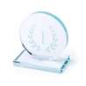 Thick Round Glass Trophy Plaque 7" - Trophy and medal at wholesale prices
