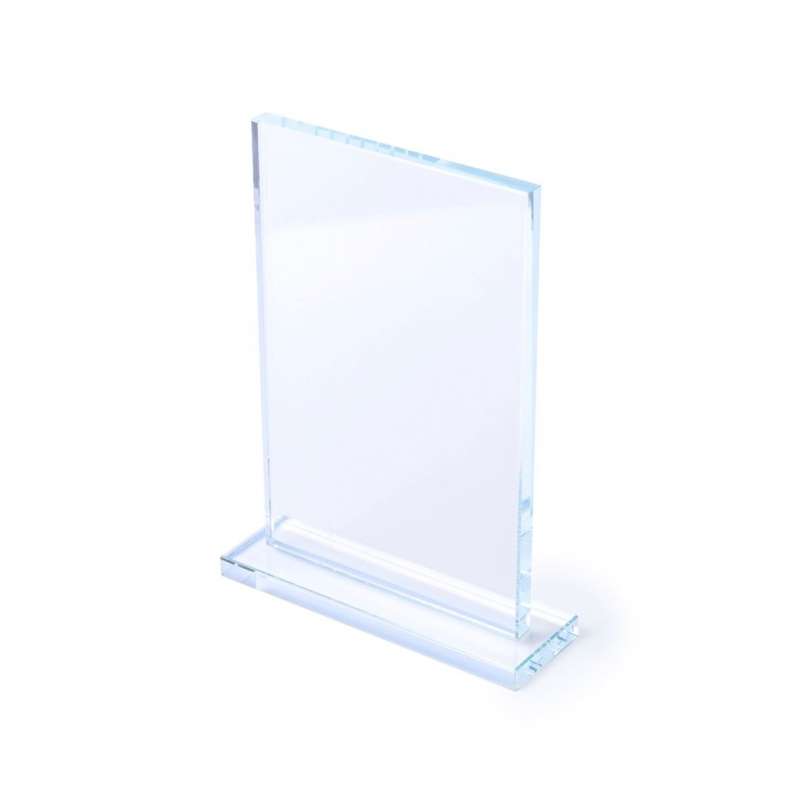 Rechteckige Glasplatte 20x15 cm mit Basis zu Großhandelspreisen - Trophäe und Medaille zu Großhandelspreisen